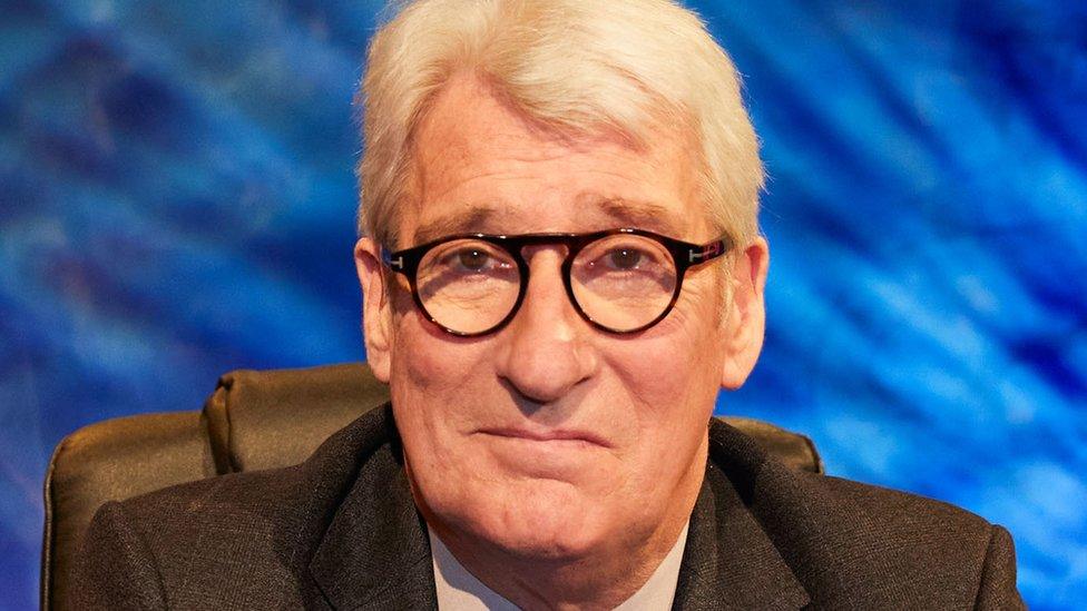 Jeremy Paxman on University Challenge in 2020