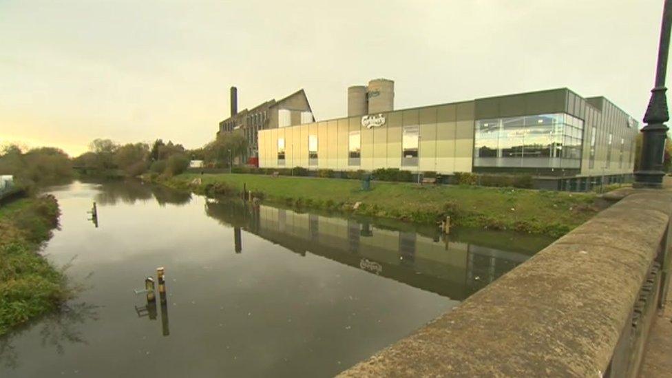 Carlsberg brewery in Northampton