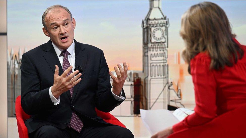 Liberal Democrat leader Sir Ed Davey