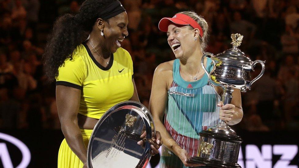 Serena Williams and Angelique Kerber