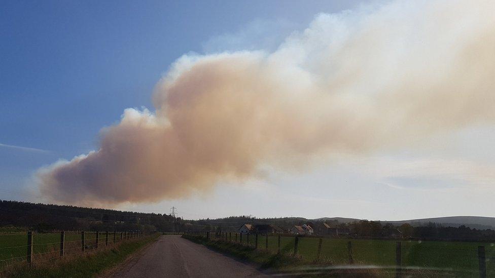 Moray wildfire