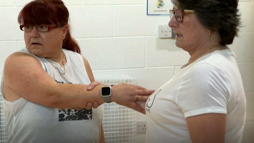 Women at boxercise class in Wakefield