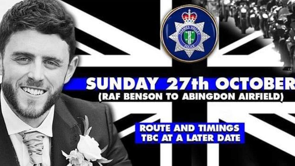 Poster for PC Harper memorial ride