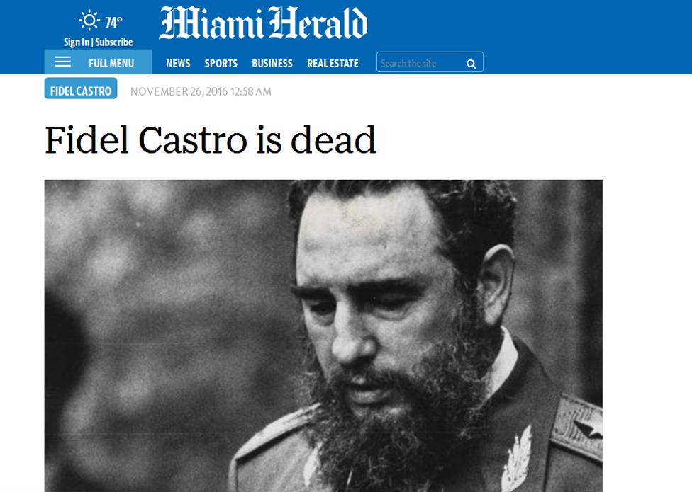 Screengrab from the Miami Herald