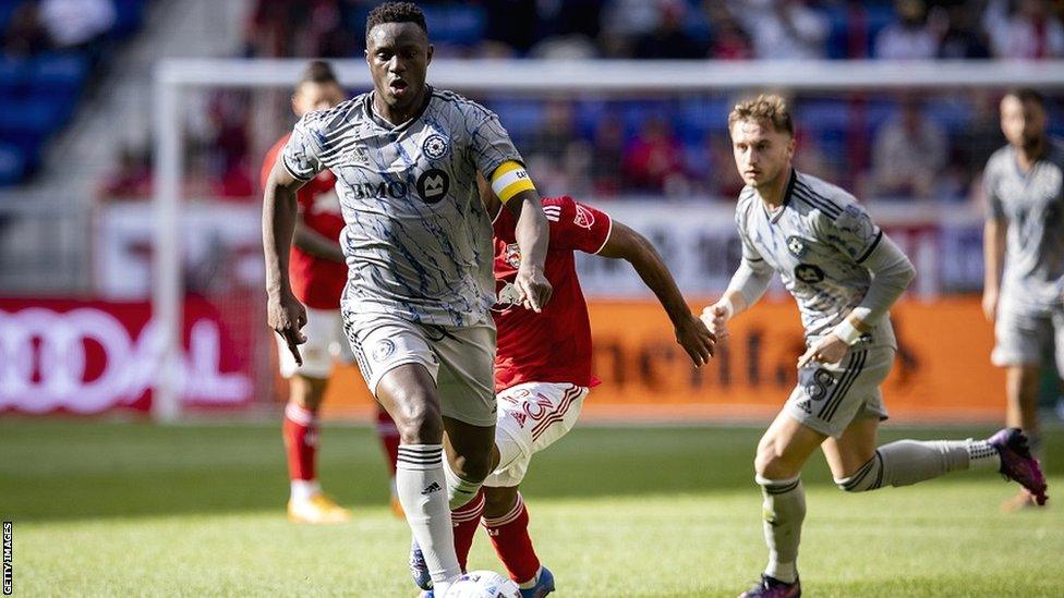 Victor Wanyama runs with the ball for CF Montreal