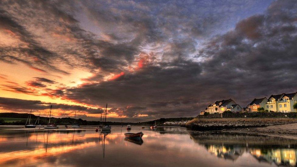 Menai Strait at Felinheli, Gwynedd