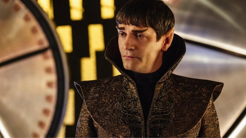 Vulcan ambassador Sarek, played by James Frain