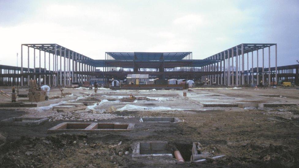 The centre being built