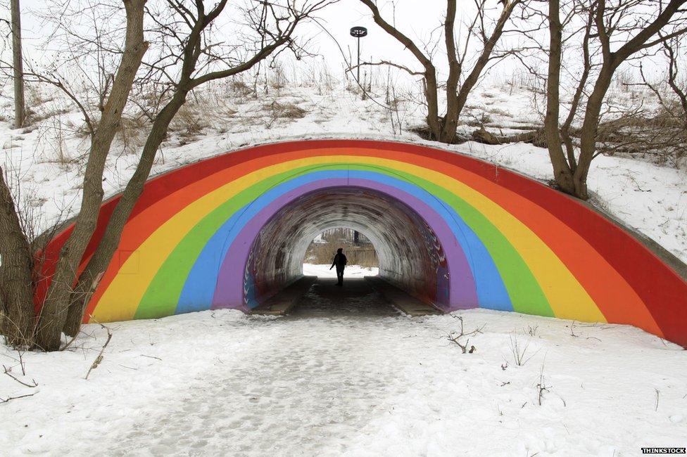 Rainbow tunnel