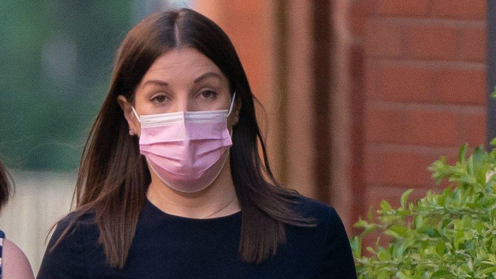 PC Mary Ellen Bettley-Smith arrives at Birmingham Crown Court on 14 June