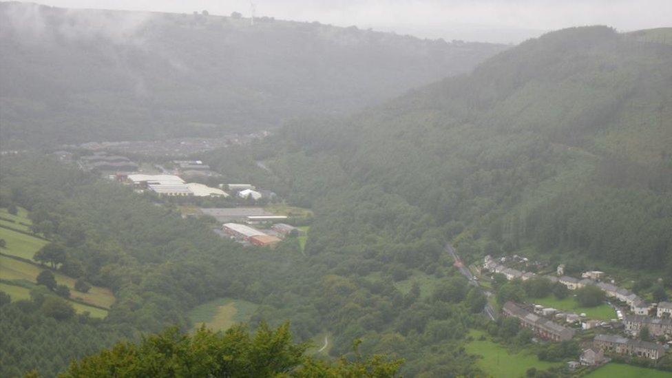 Fog over the Sirhowy Valley