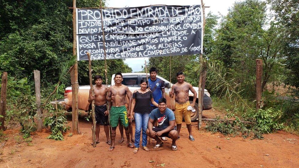 Indigenous roadblock