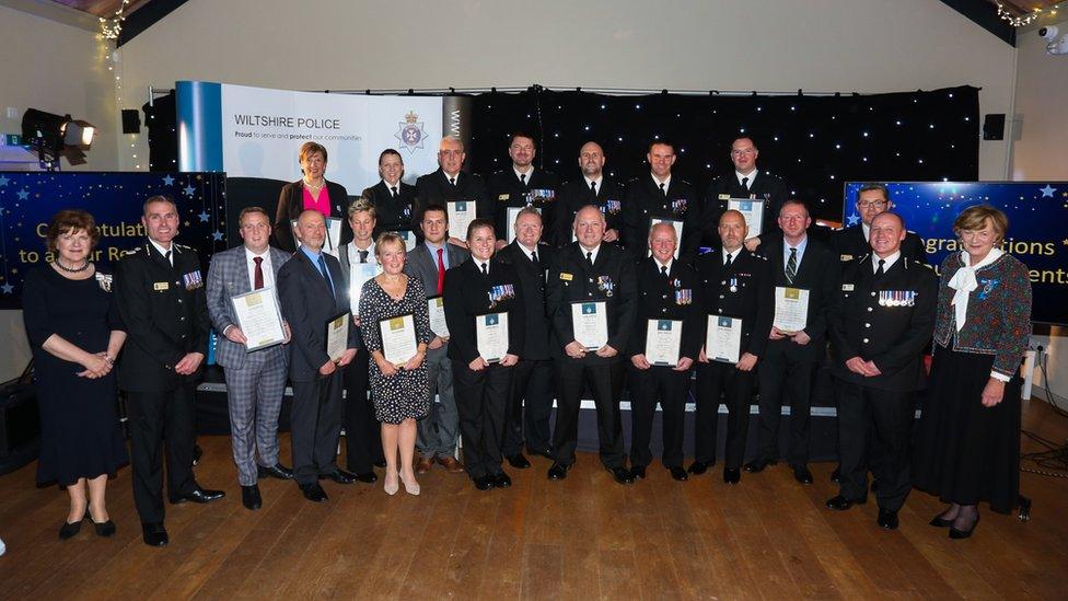 Wiltshire Police Awards group shot