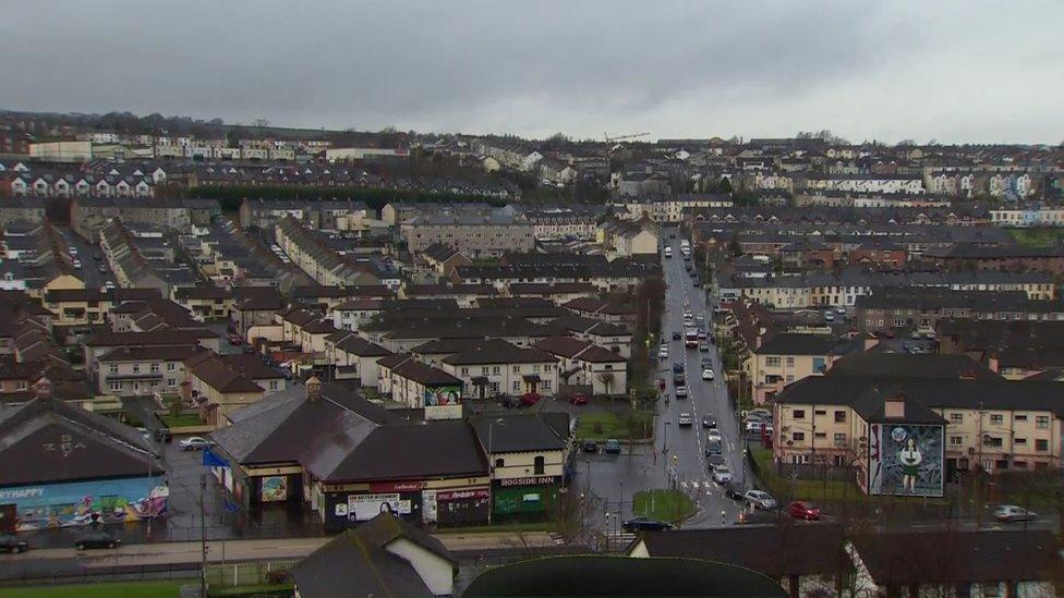 The Bogside area of the city is the main area affected by the problem