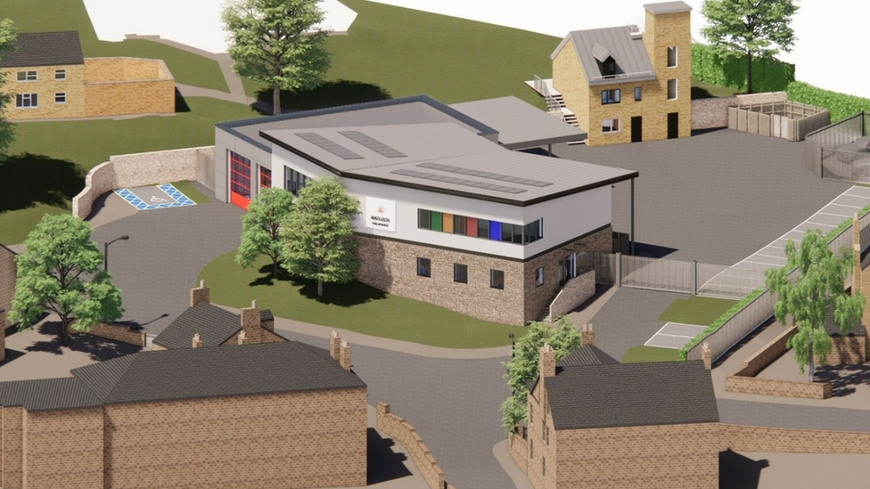 Artist impression of Matlock Fire Station