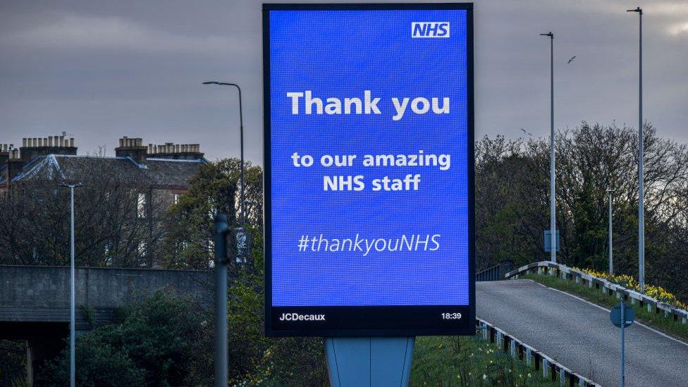 NHS sign