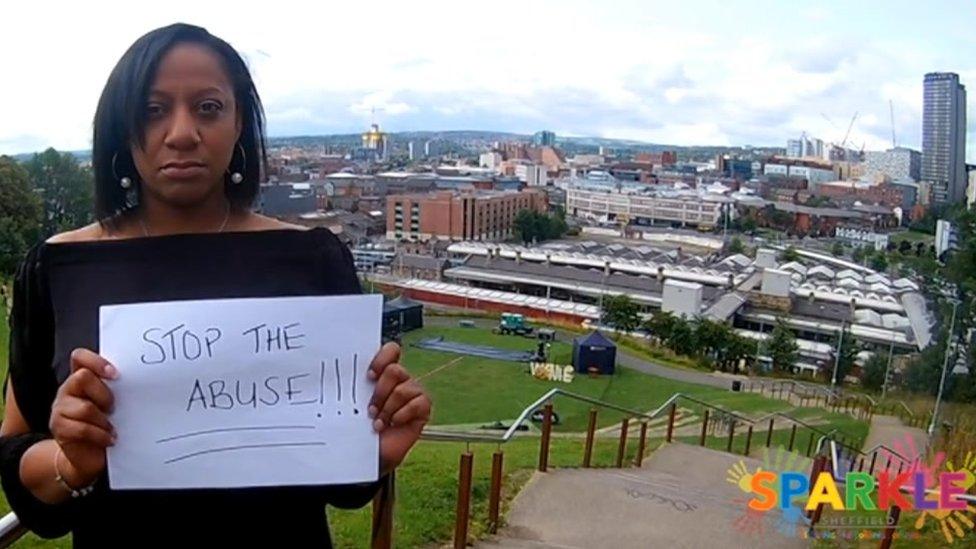 Sparkle Sheffield's campaign includes a video called Stop the Abuse