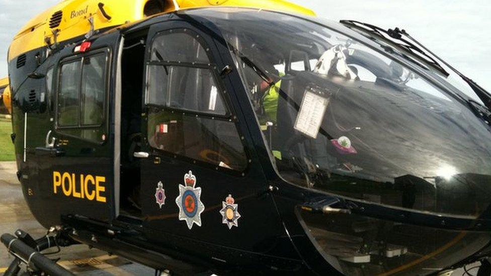 A Gwent Police helicopter