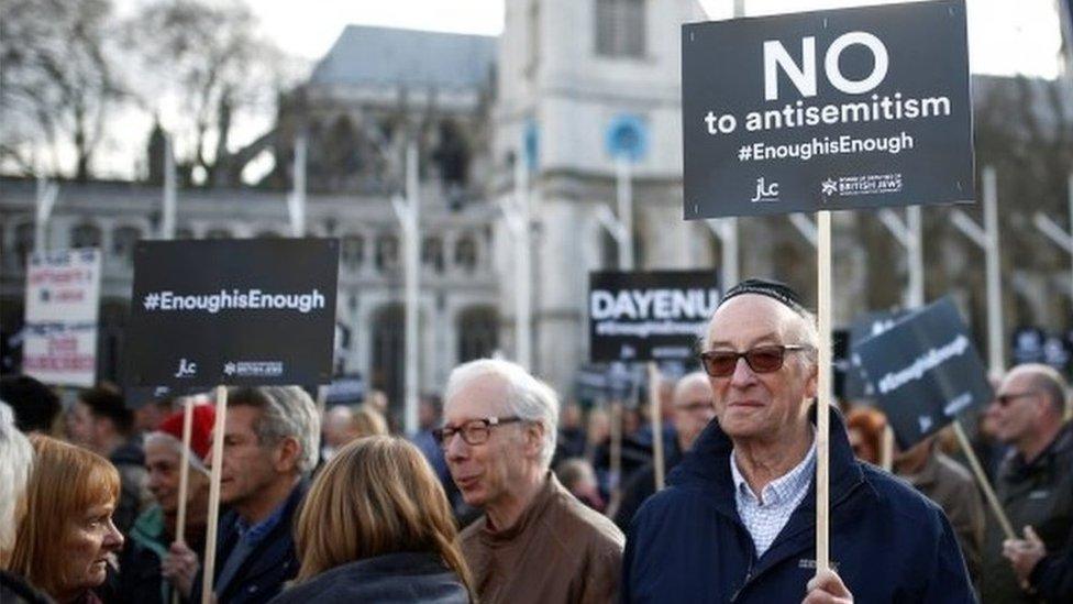 Protesters in Parliament Square