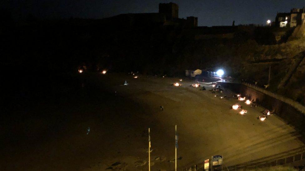 Beach parties in Tynemouth