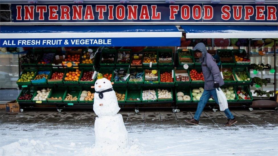 Fruit and veg shop in London