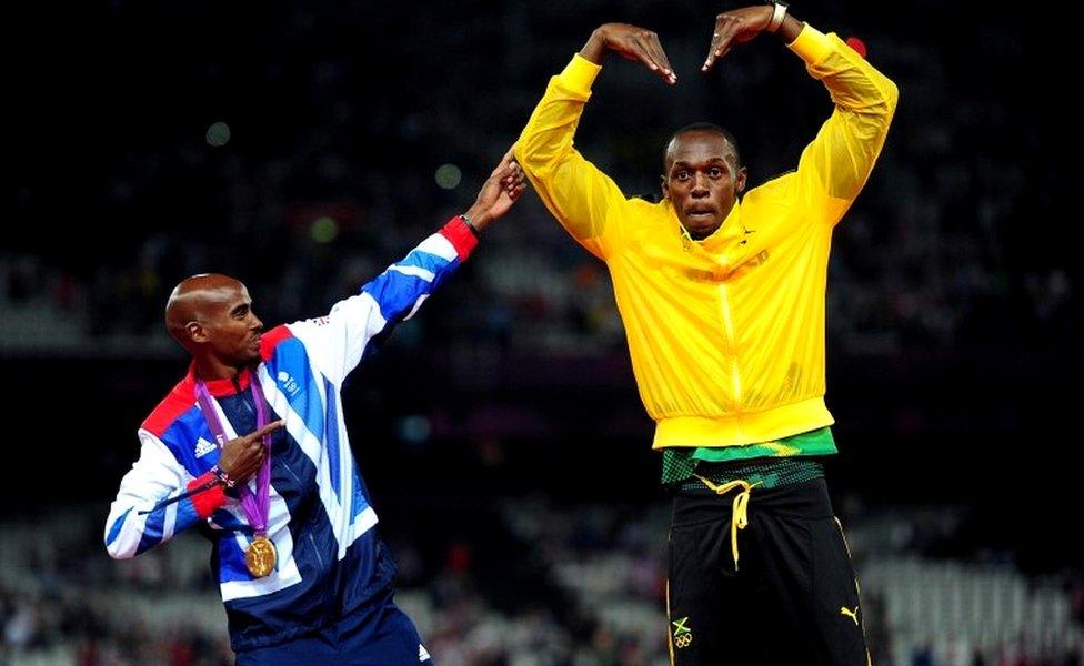 Mo Farah and Usain Bolt