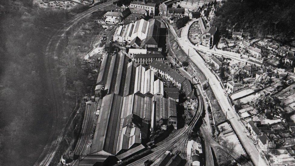 The foundry site pictured around the start of the 20th century