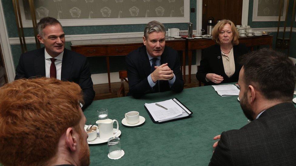 Keir Starmer meeting the SDLP