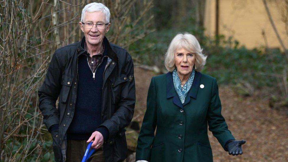 Paul O'Grady and Camilla Queen Consort