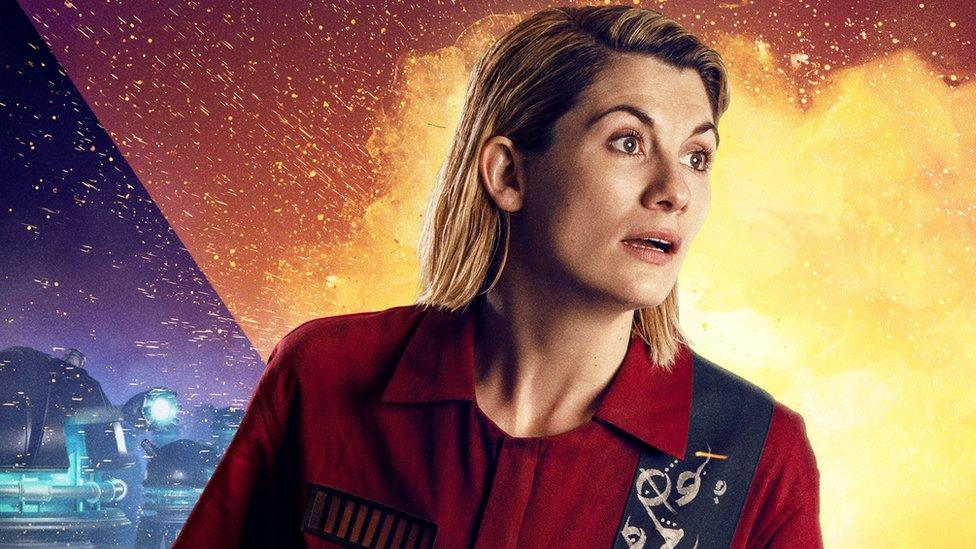 Jodie Whittaker as the Doctor.