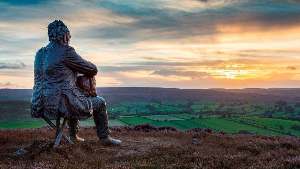 Man of the moors sculpture