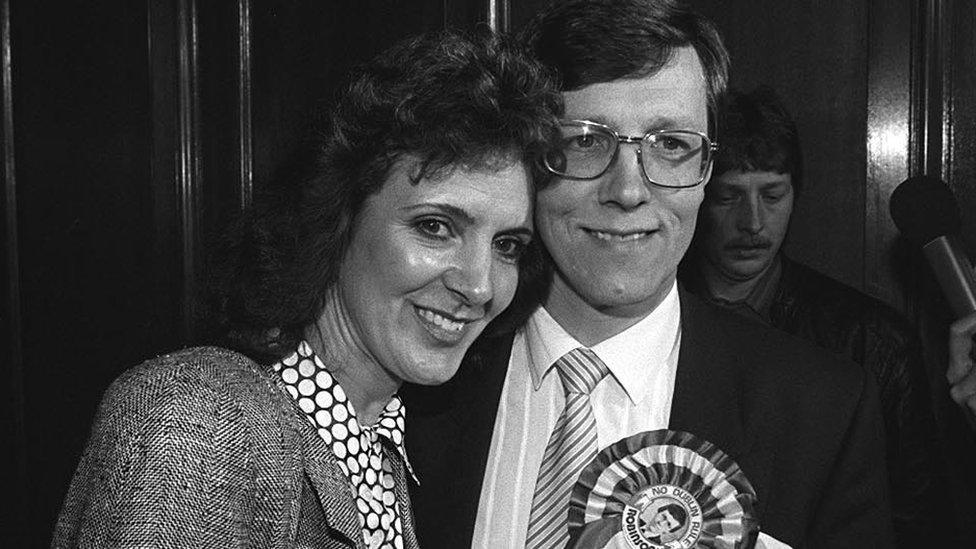 Iris and Peter Robinson in 1987