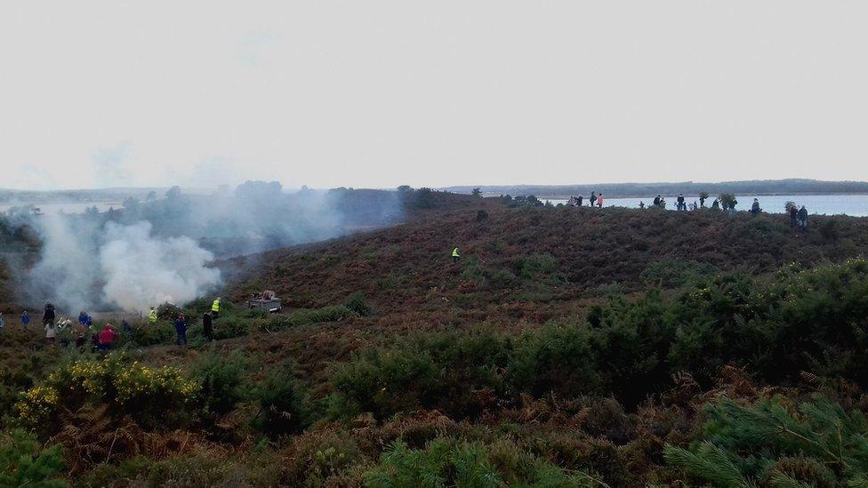 Volunteers at work in Arne