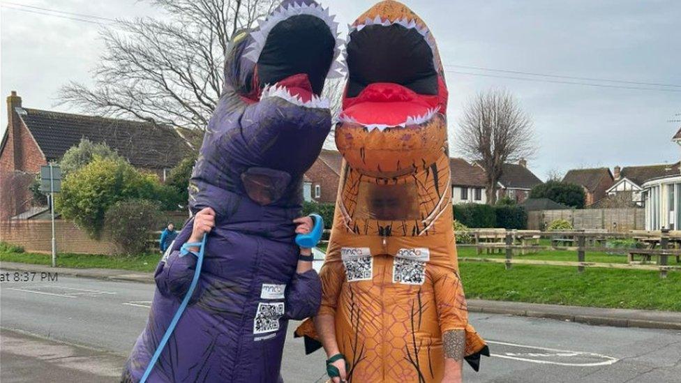 Dinosaur walk