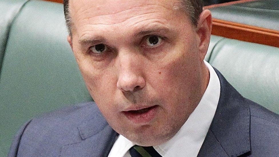 Australia's Immigration Minister Peter Dutton