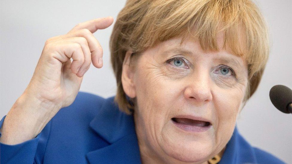 German Chancellor Angela Merkel