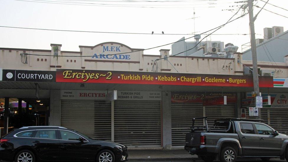 The kebab shop in Sydney the altercation happened outside of