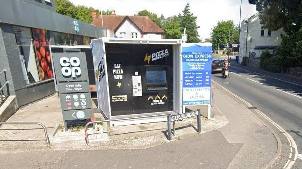 Pizza Rebellion's machine in Bognor Regis