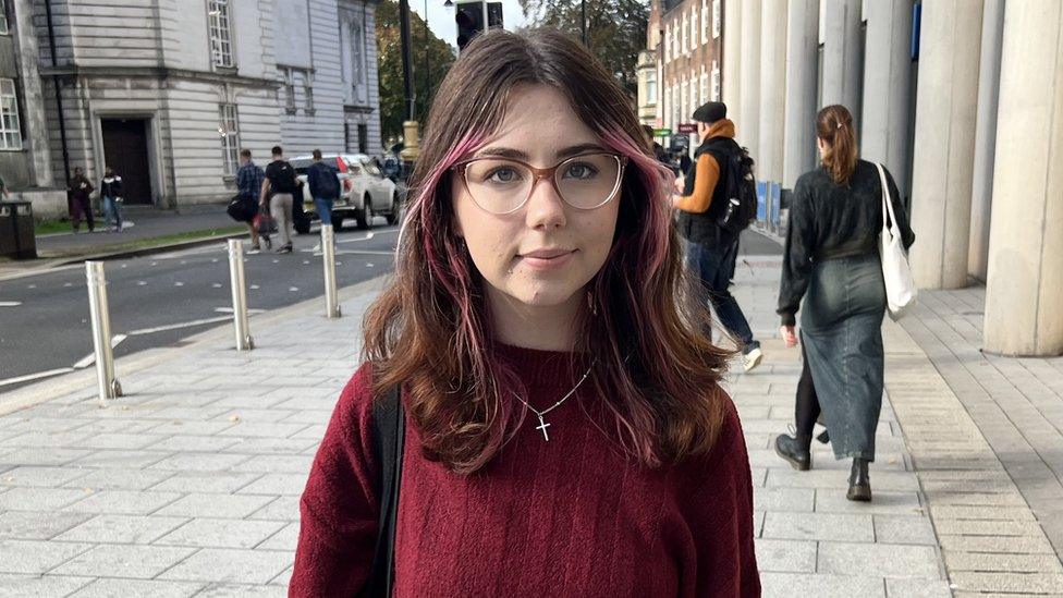 Amelia McFarland, 19, is studying Law at Cardiff University