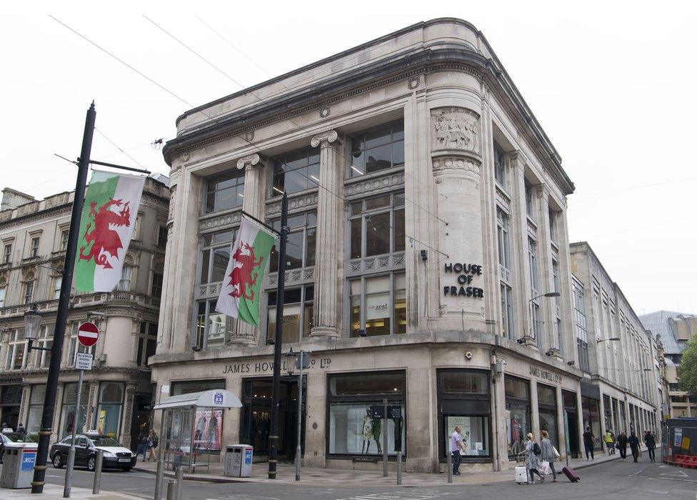 The House of Fraser Howells store has had a presence in Cardiff since the 1860s