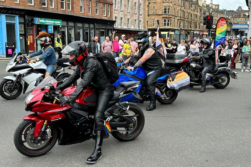 Pride bikers