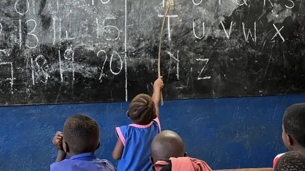 Children in a classroom