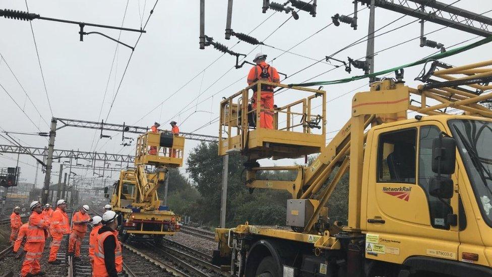 Overhead wires