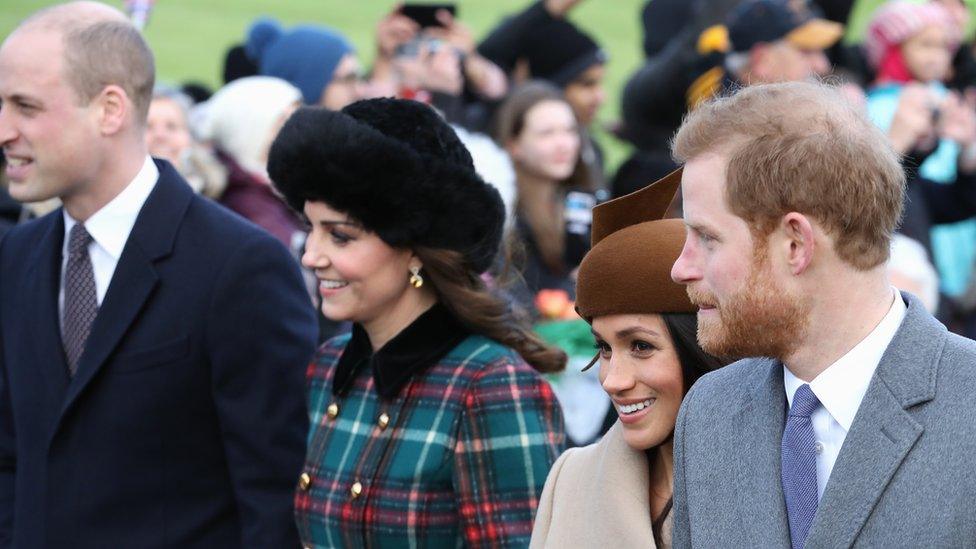 The fab four: the Duke and Duchess of Cambridge and the Duke and Duchess of Sussex