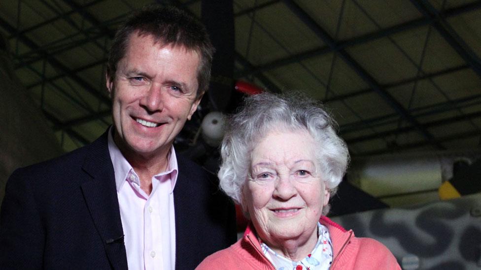 Nicky Campbell and his mother Sheila