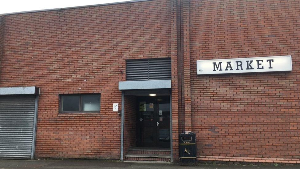 The indoor market in Rugeley