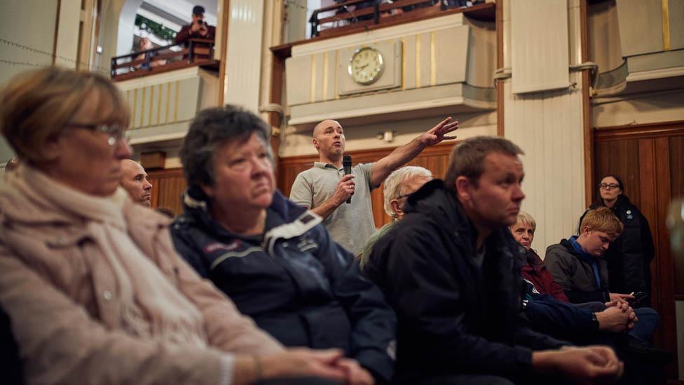 Meeting at Bury Town Hall