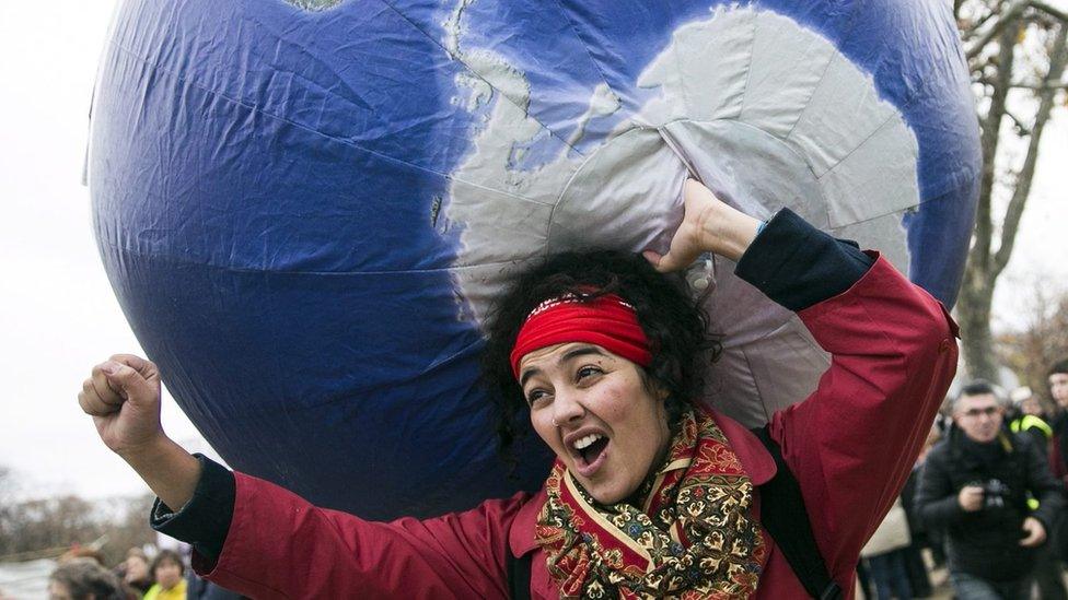 COP 21 demonstration in Paris