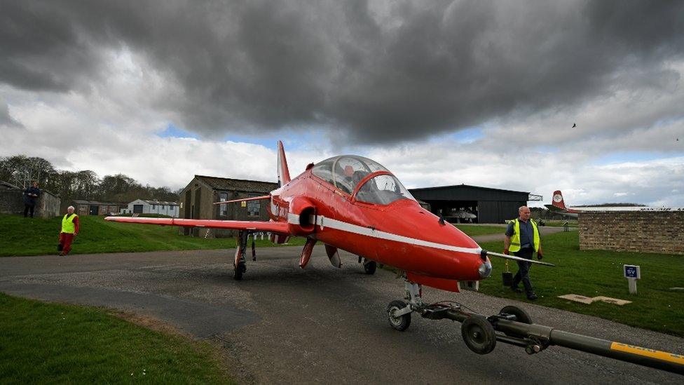 Red Arrows Hawk at Museum of Flight