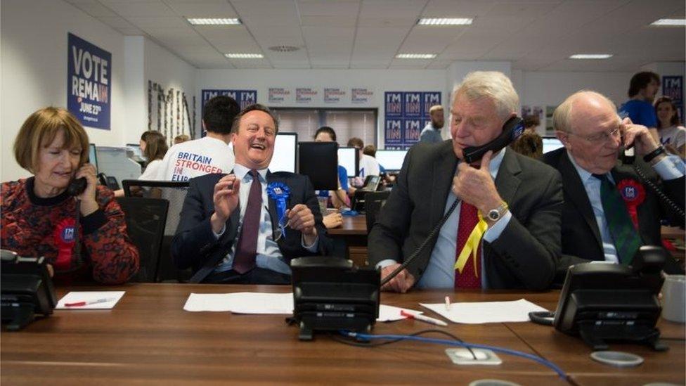 Tessa Jowell, David Cameron, Lord Ashdown and Lord Kinnock